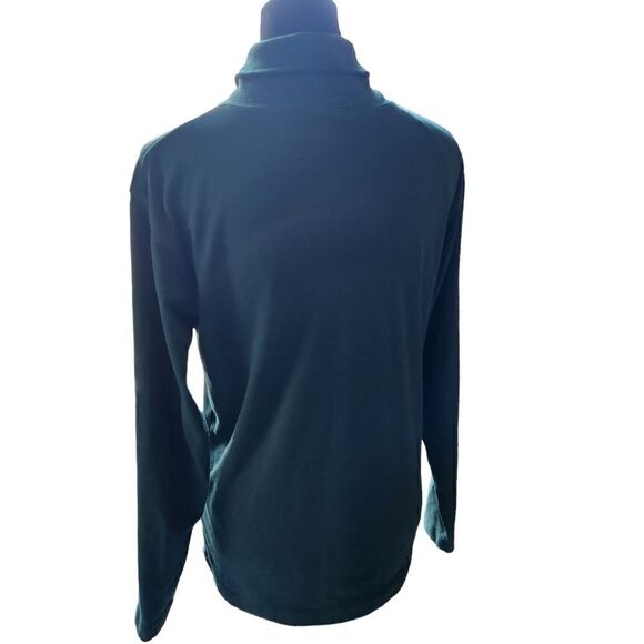 Christopher and Banks Shirt Green Bay Medium Womens Turtleneck Top - Picture 7 of 7